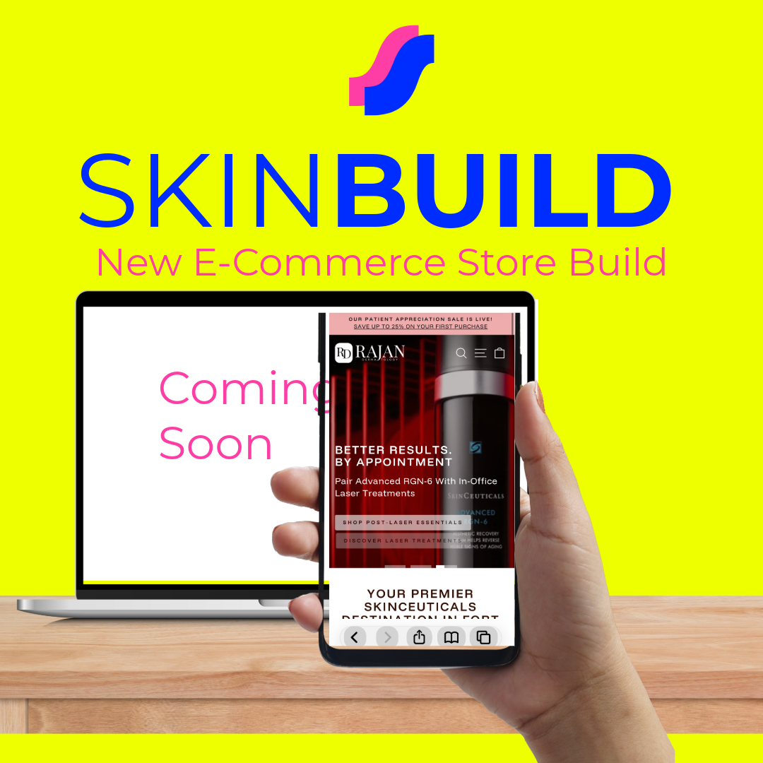 SkinBuild - Aesthetic E-Commerce Shopify Site Build