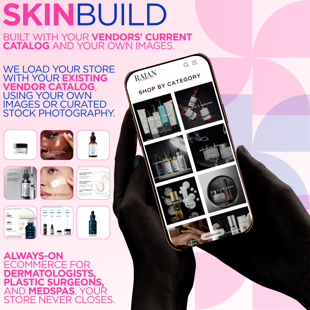 SkinBuild: Aesthetic E-Commerce Shopify Site Build
